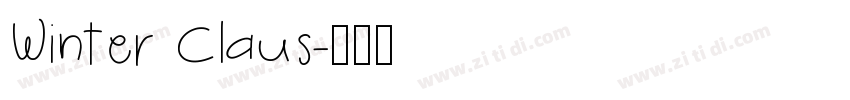 Winter Claus字体转换